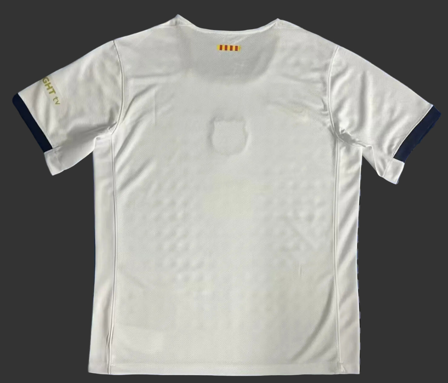 Fans Version2526 Barcelona Jersey White Circle Yellow Special Edition