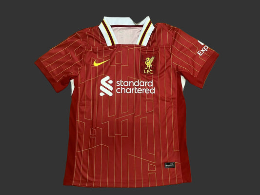Liverpool Home Jersey 2024/25 Fans Version Ã¢â‚¬â€œ Customizable Replica