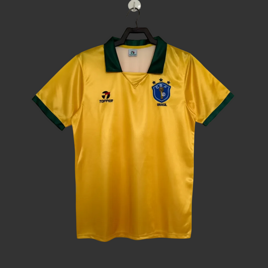 Manchester United Retro 1988 Brazil Home Jersey