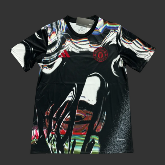 Manchester United 25/26 Training Suit Black & White