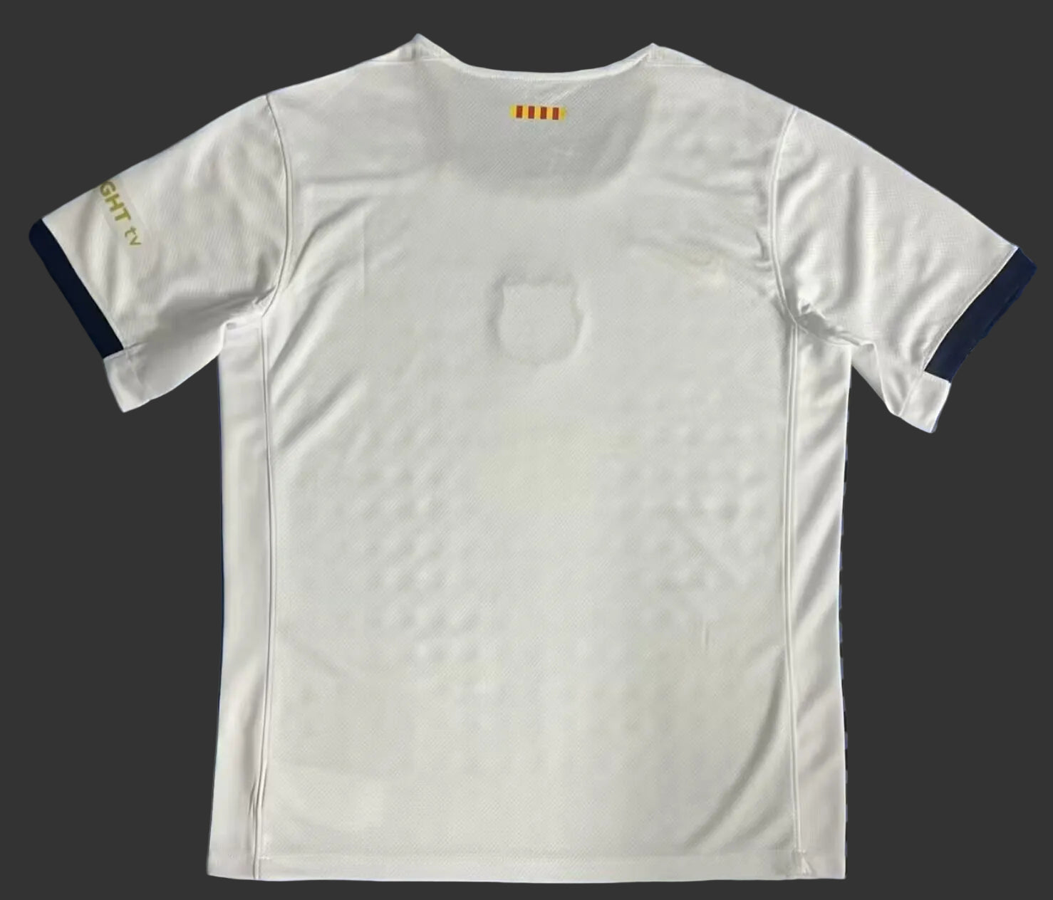 Fans Version2526 Barcelona Jersey White Circle Yellow Special Edition