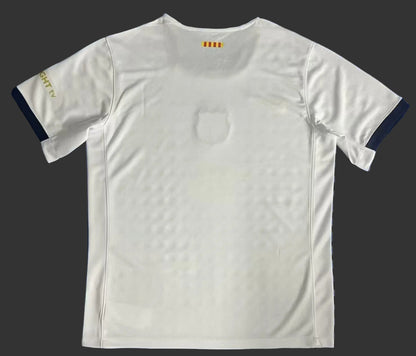 Fans Version2526 Barcelona Jersey White Circle Yellow Special Edition