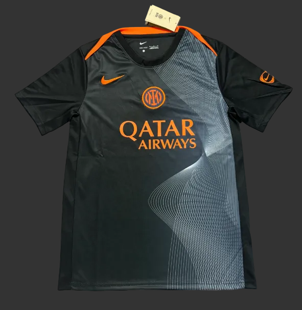 Inter Milan Pre-Match Black Jersey Fan Version 25/26