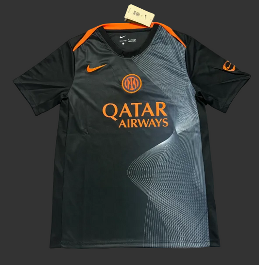 Inter Milan Pre-Match Black Jersey Fan Version 25/26
