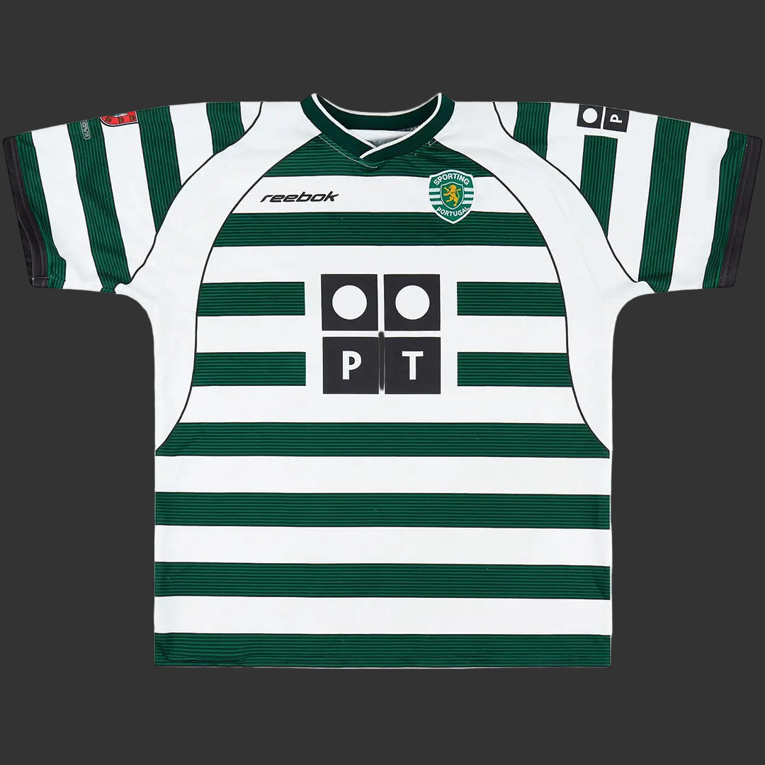 C.Ronaldo 28 Retro Sporting Lisbon Home Jersey 2002/03