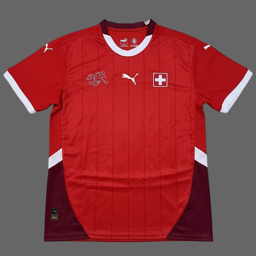 Switzerland Home Soccer Jersey 24/25 Fans Version Men's