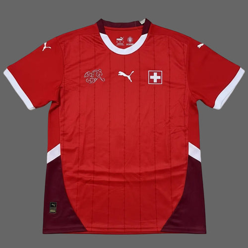Switzerland Home Soccer Jersey 24/25 Fans Version Men's
