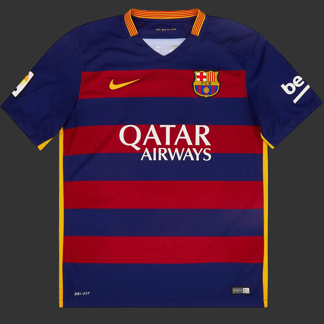Messi 10 Barcelona Retro Men's Jersey Home 2015/16