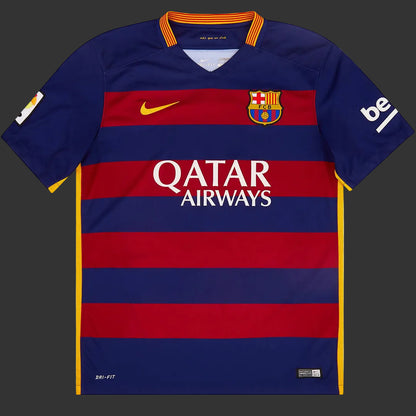 Messi 10 Barcelona Retro Men's Jersey Home 2015/16