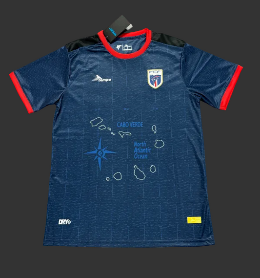 Men's 2026 Cape Verde Home Soccer Jersey Customizable