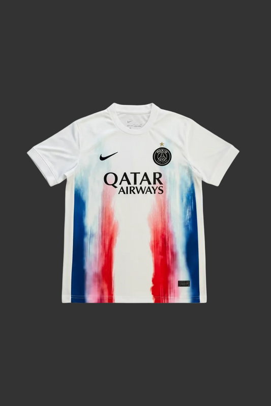 Paris Saint-Germain Fan Version 25/26 Training Suit White â€“ Official Jersey