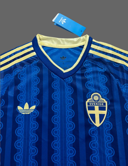 Firejerseys Fans Version 2026 Sweden Away Jersey 100% Polyester