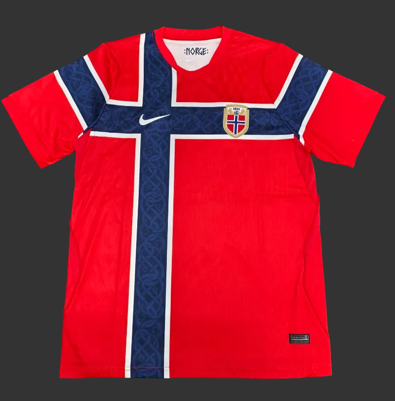 Manchester United Home Jersey 2023â€‘24 Norway Fan Version