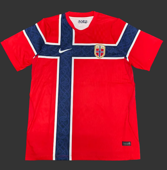 Manchester United Home Jersey 2023â€‘24 Norway Fan Version