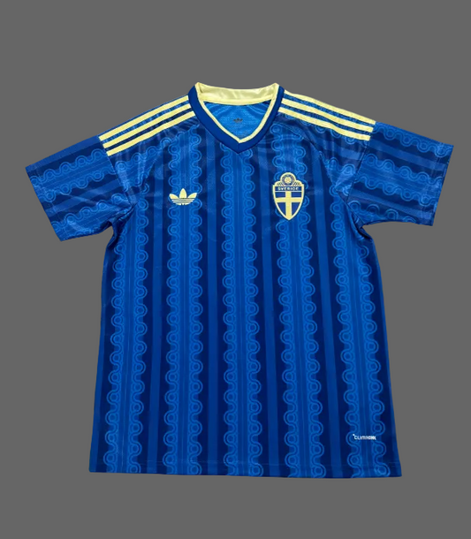 Firejerseys Fans Version 2026 Sweden Away Jersey 100% Polyester