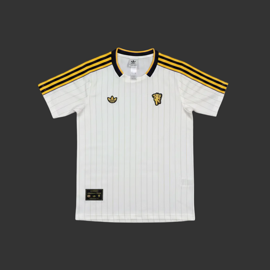 Manchester United Retro Light Beige Jersey Fan Version