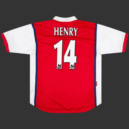Arsenal Henry 14 Retro Jersey Home 1998/99
