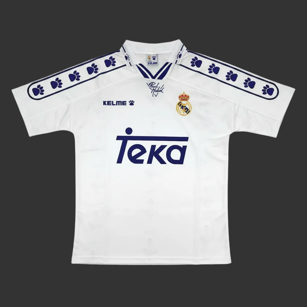 Real Madrid Home Jersey 94‑96 Style Men's Short‑Sleeve