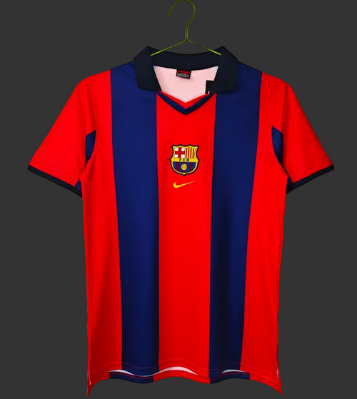 Retro 1998 Barcelona Home Jersey With Collar