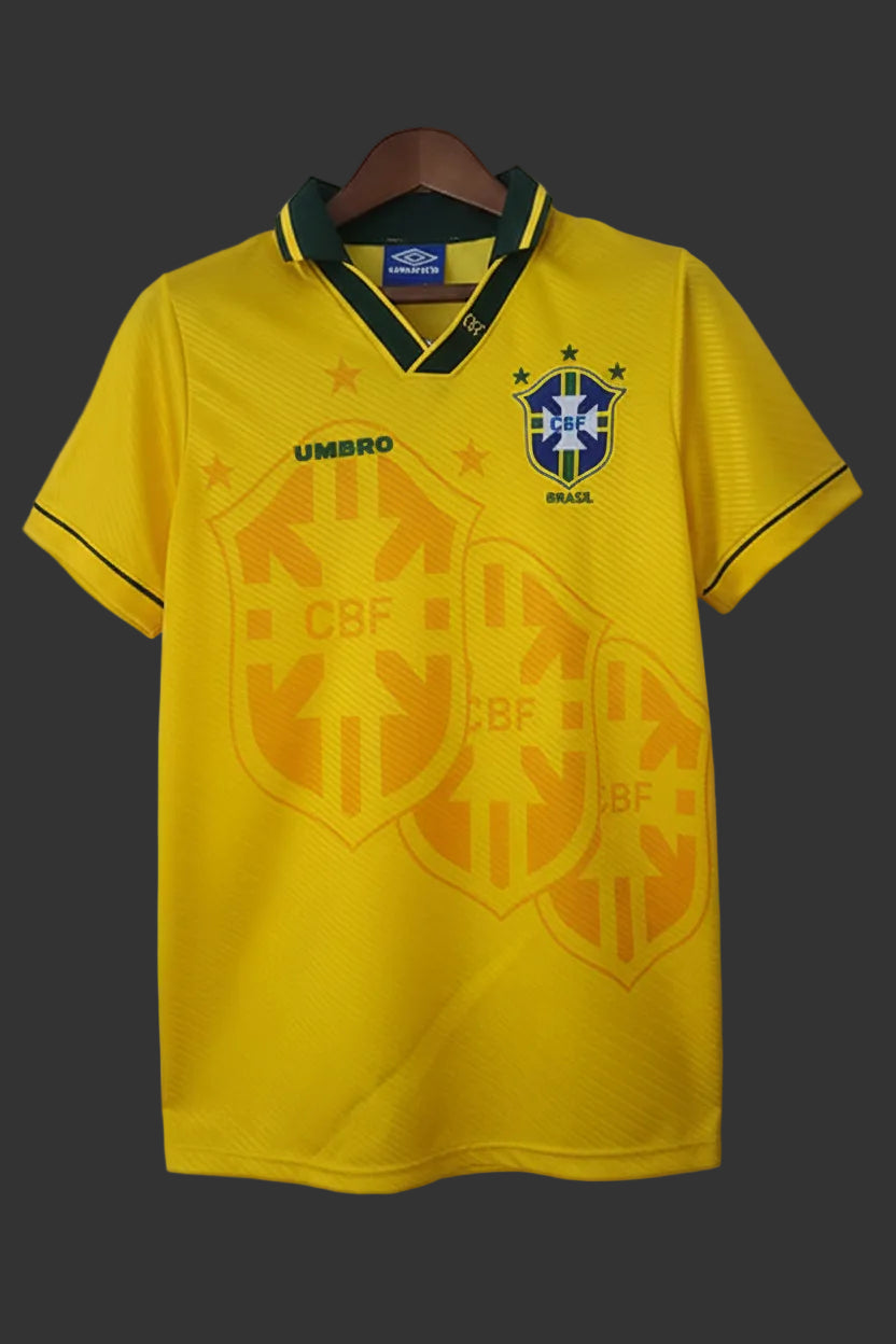 Retro 93/94 Brazil Home Jersey Men’s Size S-XXL
