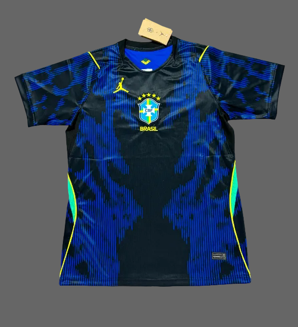 Firejerseys Brazil 2026 Men's Away Jersey 100% Polyester