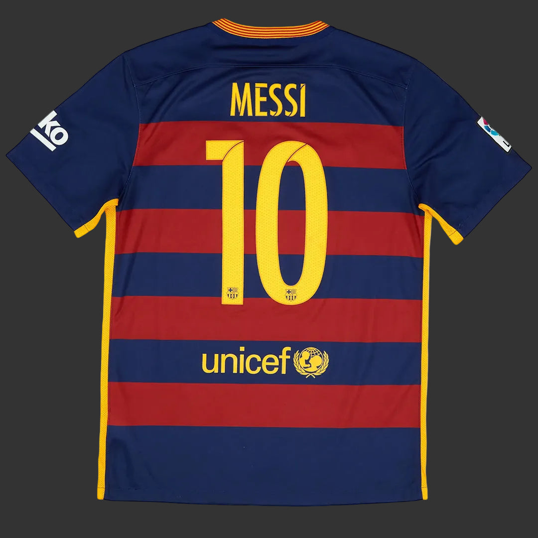 Messi 10 Barcelona Retro Men's Jersey Home 2015/16