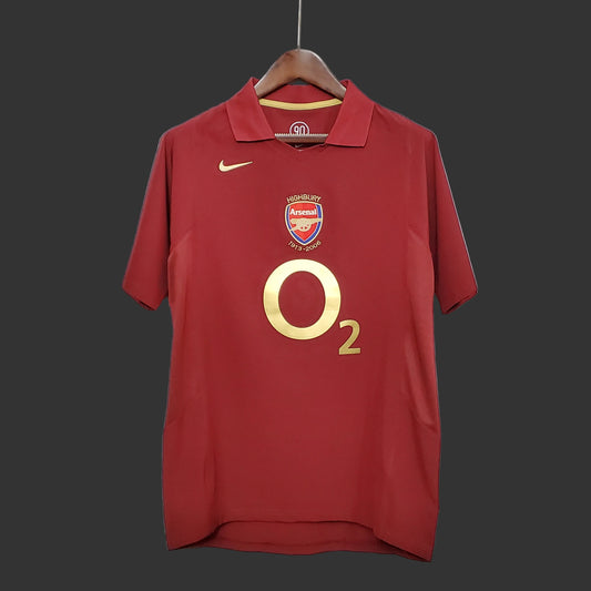 Men's Arsenal Retro 05/06 Official Home Jersey 2023‑24