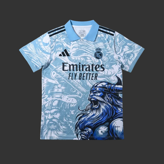 Real Madrid Lake Blue POL Fans Jersey 25/26