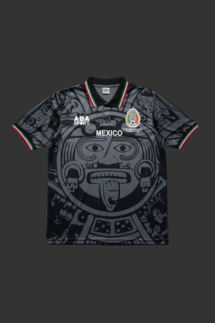 Retro 1998 Mexico Black Men's Soccer Jersey