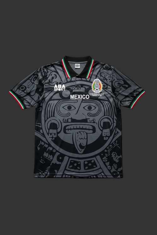 Retro 1998 Mexico Black Men's Soccer Jersey