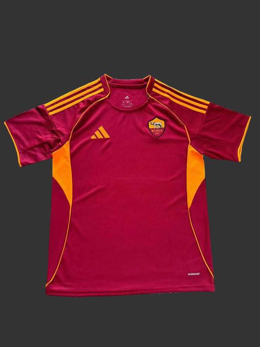 Roma Home Ground Jersey 25/26 Fans Version Polyester